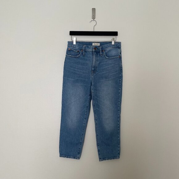 Madewell Petite Classic Straight Jeans in Nearwood Wash Size 29P - Picture 1 of 7